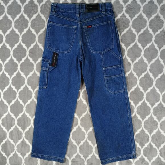 FUBU Denim - FUBU The Collection Baggy Jeans Women Size‎ 14 Blue Carpenter 28x27 Streetwear